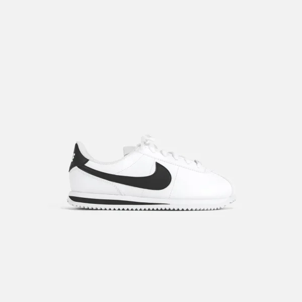 nike cortez basic sl gs white black - KITH-SHOP