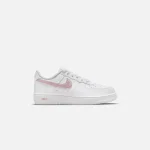 nike force 1 pre school shoes white with pink glaze - KITH-SHOP