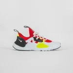 nike grade school huarache e d g e white black volt university red sneakers - KITH-SHOP