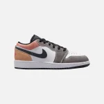 nike gs air jordan 1 low se black sundial magic ember white - KITH-SHOP