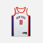 nike jalen brunson 2024 25 new york knicks city edition jersey white - KITH-SHOP