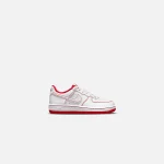 nike pre school air force 1 stitch white university red - KITH-SHOP