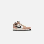 nike pre school air jordan 1 mid se sail black cider chile red yellow - KITH-SHOP