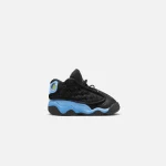 nike pre school air jordan 13 retro black and university blue - KITH-SHOP