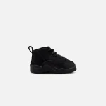 nike td air jordan 12 retro black and taxi colorway - KITH-SHOP