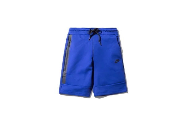 nike tech fleece 1mm shorts deep royal blue - KITH-SHOP