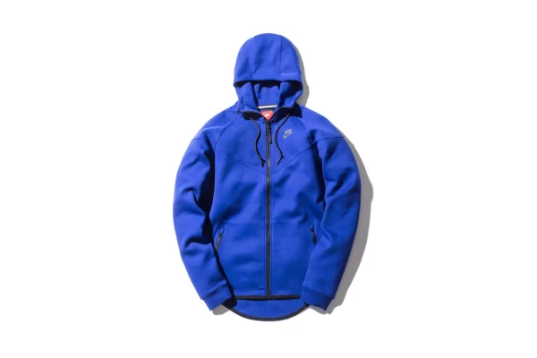 nike tech fleece 1mm windrunner jacket deep royal - KITH-SHOP