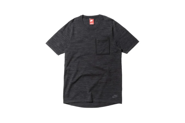 nike tech knit pocket t shirt black - KITH-SHOP