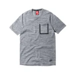 nike tech knit pocket t shirt gray - KITH-SHOP