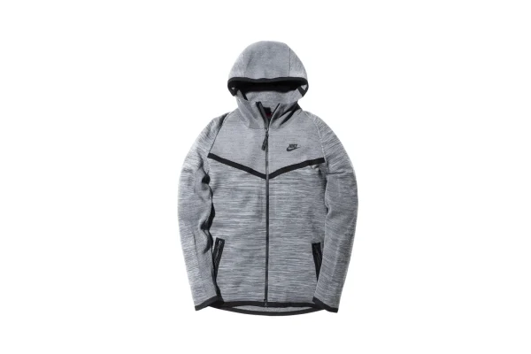 nike tech knit windrunner jacket grey - KITH-SHOP