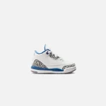 nike toddler air jordan 3 retro white metallic copper true blue - KITH-SHOP