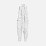 nike women s jordan flight suit white with reflective silver details - KITH-SHOP