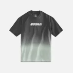 nike women s jordan graphic tee particle grey black reflective silver - KITH-SHOP