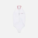 nike x jacquemus white high neck one piece swimsuit - KITH-SHOP