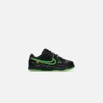 nike x off white pre school rubber dunk shoes green strike black white - KITH-SHOP