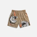 nike x travis scott air jordan khaki pool shorts - KITH-SHOP