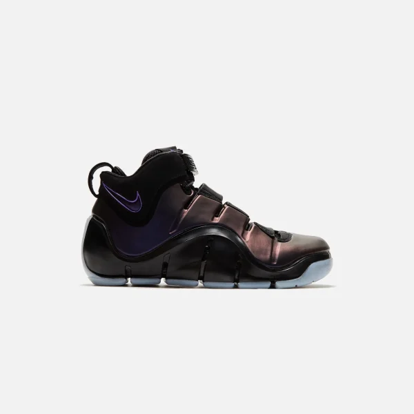 nike zoom lebron iv basketball shoes black varsity purple blue tint - KITH-SHOP