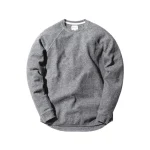 norse projects aske fine structure crewneck sweatshirt charcoal - KITH-SHOP