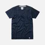 norse projects esben blind stitch tee in navy - KITH-SHOP