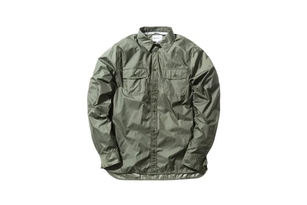 norse projects hans ripstop shirt in dried olive premium casual wear - KITH-SHOP