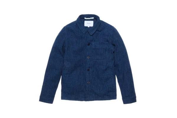 norse projects kyle weave indigo jacket - KITH-SHOP