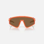 oakley latch panel sunglasses neon orange frame with sepia lens and prizm bronze coating - KITH-SHOP