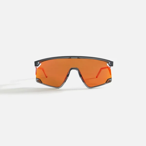 oakley x sunset bxtr metal frame grey smoke sunglasses prizm ruby lens - KITH-SHOP