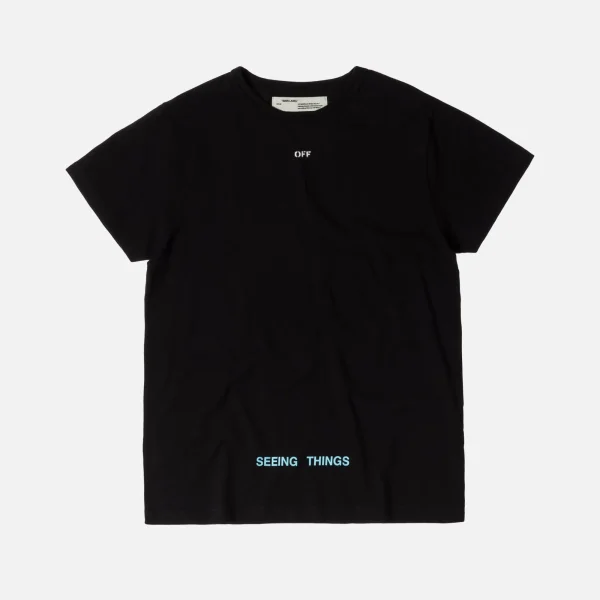 off white 1991 logo graphic t shirt black - KITH-SHOP