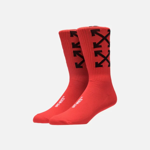 off white arrows red and black socks - KITH-SHOP