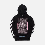 off white black diagonal caravaggio graphic hoodie - KITH-SHOP