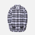 off white diagonal spray button up shirt white - KITH-SHOP