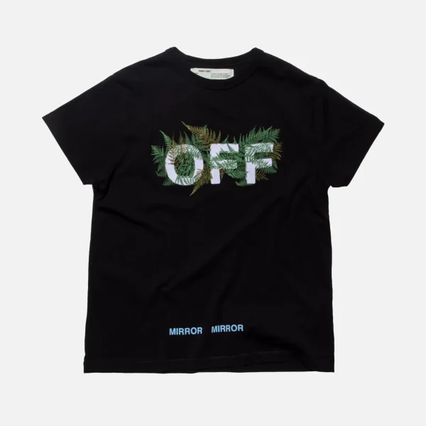 off white ferns graphic tee in black - KITH-SHOP