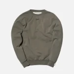 off white green washed crewneck sweatshirt - KITH-SHOP