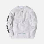 off white photocopy crewneck sweatshirt white with orange accents - KITH-SHOP