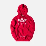 off white red white parachute over hoodie - KITH-SHOP