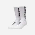 off white the end socks white black - KITH-SHOP