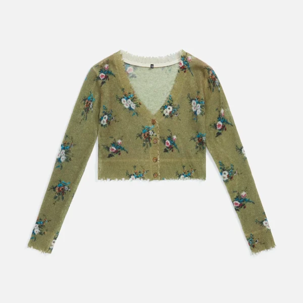 olive floral r13 baby cardigan - KITH-SHOP