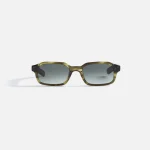 olive horn flatlist hanky sunglasses with gradient lens - KITH-SHOP