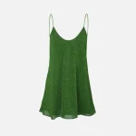 oseree lumiere green short dress - KITH-SHOP