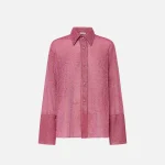 oseree lumiere sleeves raspberry shirt - KITH-SHOP