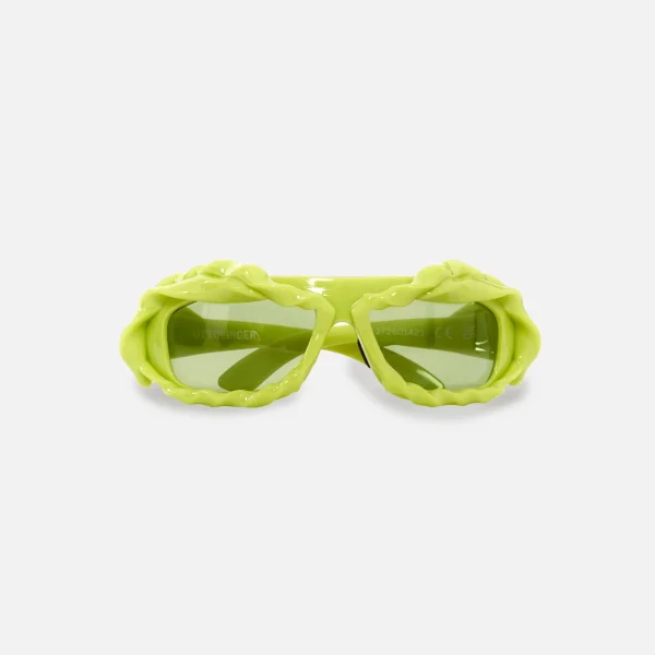 ottolinger acid green twisted design sunglasses - KITH-SHOP