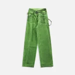 ottolinger jasmine green signature paint wrap jeans - KITH-SHOP