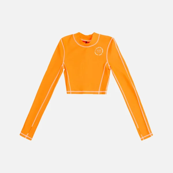 p e nation stride top in vibrant shocking orange - KITH-SHOP