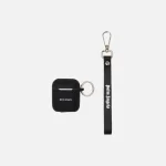 palm angels airpods case with logo black and white - KITH-SHOP