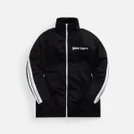 palm angels black and white classic track jacket - KITH-SHOP