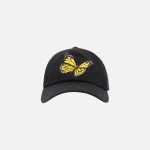 palm angels black butterfly embellished cap - KITH-SHOP