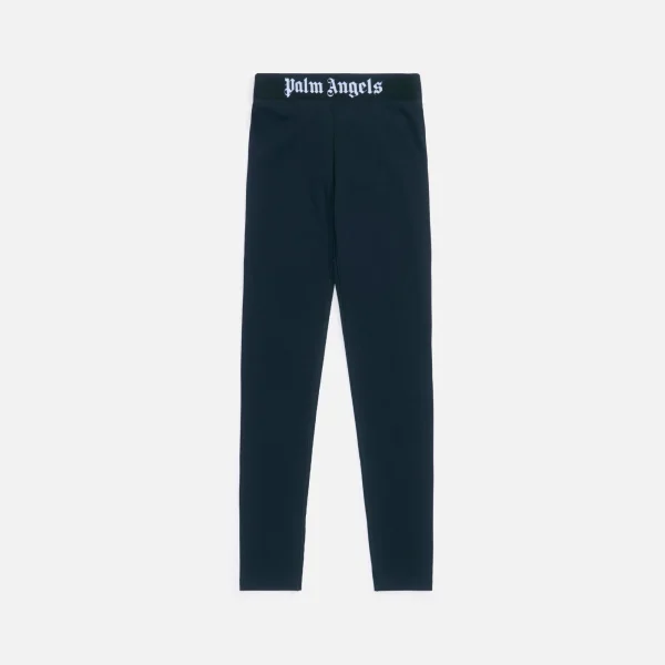 palm angels black classic logo leggings - KITH-SHOP