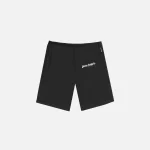 palm angels black logo swimming shorts - KITH-SHOP