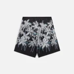 palm angels black off white allover palms swim short - KITH-SHOP