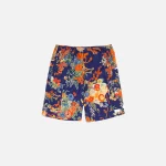 palm angels blue blooming swim shorts - KITH-SHOP